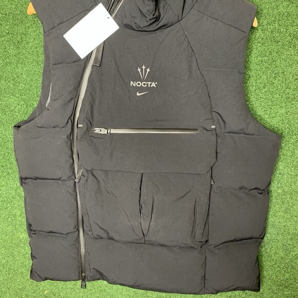 Sz L Nike x NOCTA Drake Tactical Vest Black Nike Tech Puffer Men’s DZ5476-010 - Picture 2 of 10